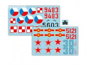 Freewing Mig-21 Silver Decal Sheet